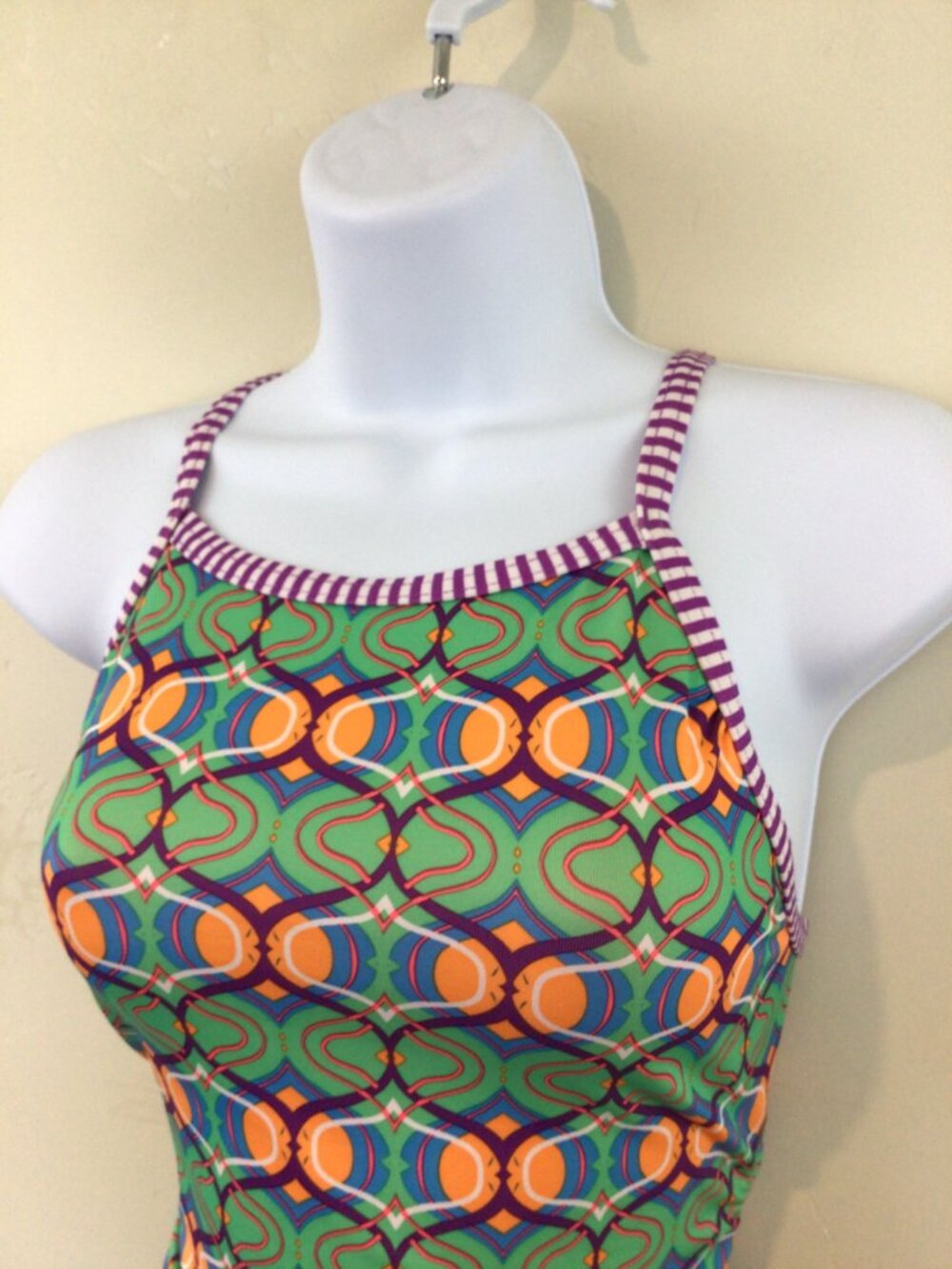 3/$10💕 Dolfin Uglies Multi Colored Printed One Piece Swim Suit Swimsuit Size 32 - Picture 2 of 5